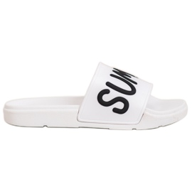 SHELOVET Pantofole di gomma bianco