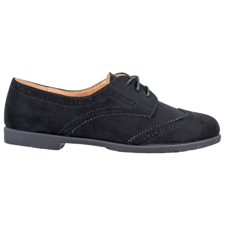SHELOVET Scarpe classiche scamosciate nero