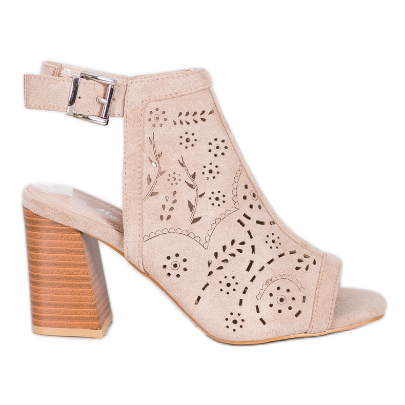 Mannika Sandali traforati costruiti marrone
