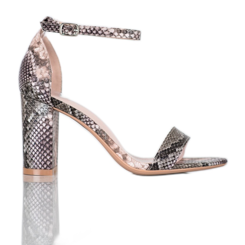 Seastar Sandali con stampa serpente sexy multicolore