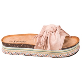 Seastar Ciabatte Con Frange rosa