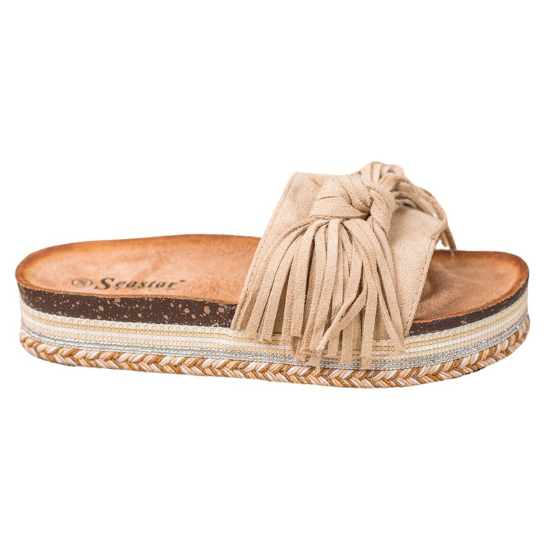 Seastar Ciabatte Con Frange marrone