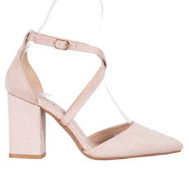 Seastar Décolleté in camoscio beige