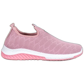 Diamantique Scarpe sportive slip-on rosa