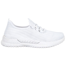 SHELOVET Scarpe sportive in tessuto bianco