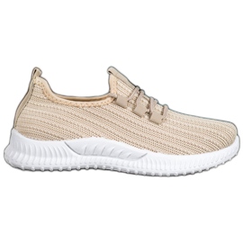 SHELOVET Scarpe sportive in tessuto marrone