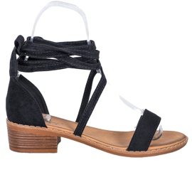 Sandali allacciati nero