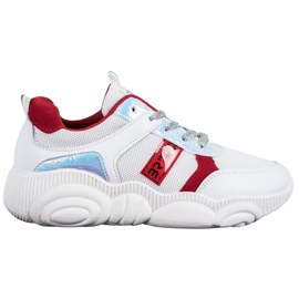 SHELOVET Scarpe sportive comode bianca
