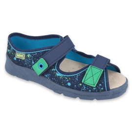 Scarpe per bambini Befado 869Y142 blu navy verde
