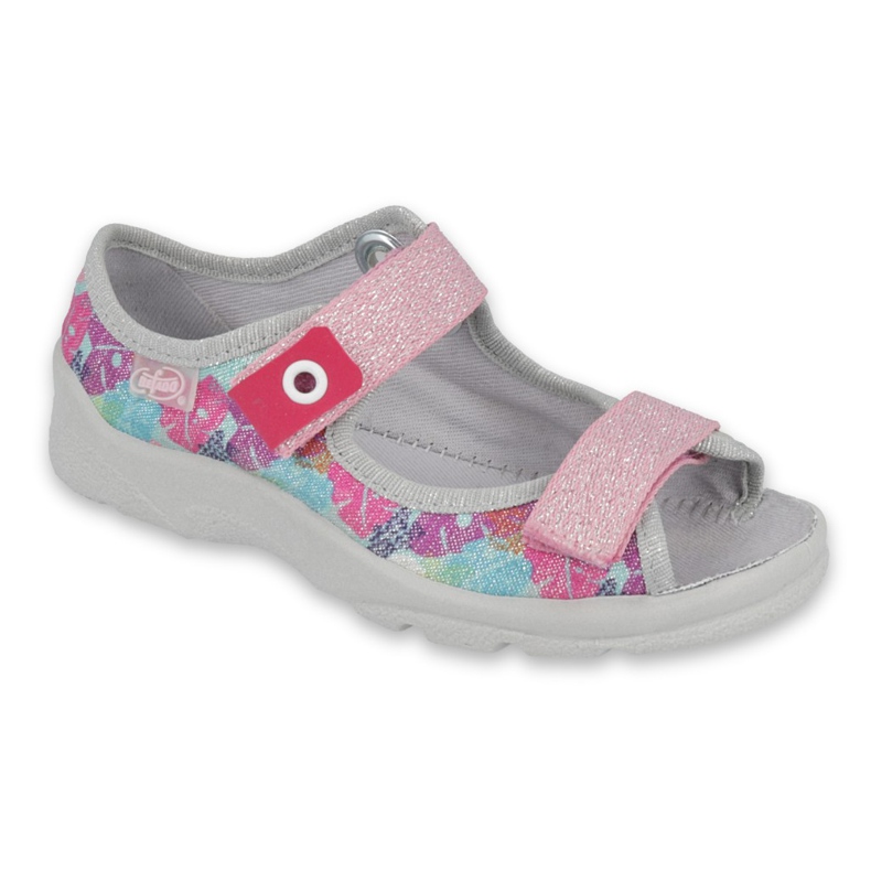 Scarpe per bambini Befado 969Y149 rosa grigio
