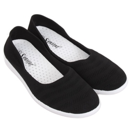 IC03 Ballerine in rete nera nero