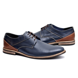Bednarek Polish Shoes Scarpe Brogue da Uomo Bednarek Elegant Leather Navy Blue Marcelo blu navy
