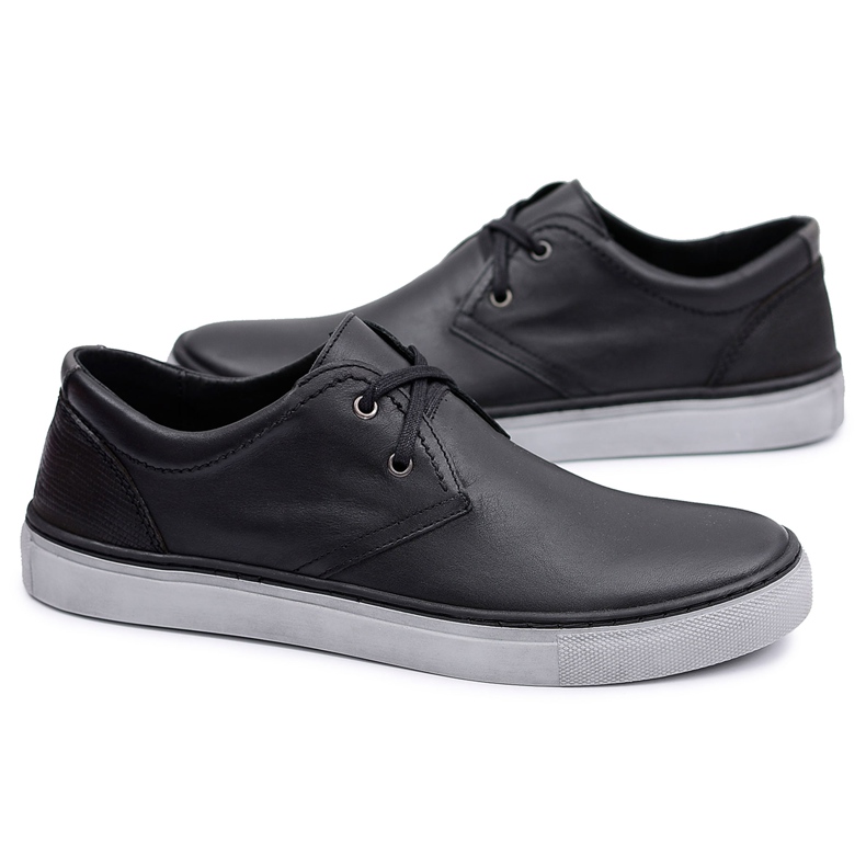 Neex | Scarpe Martino Sport in Pelle Nera da Uomo nero