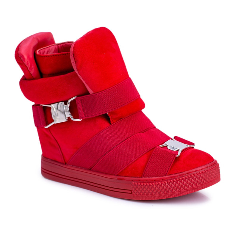 Sneakers Lu Boo da donna con fasce elastiche Décolleté rosse rosso