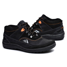 Mario Boschetti Scarpe da trekking nere calde da uomo Rekko nero