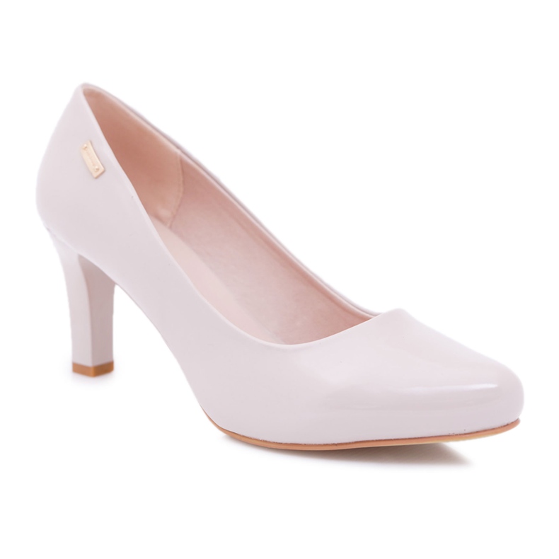 Décolleté da donna Sergio Leone Laccato Grigio Chiaro Orsola