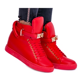 Sneakers da donna Lu Boo Insulated Sneakers Golden Lucchetto Rosso