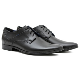 Gejms Eleganti scarpe nere in pelle lucida Gaspare nero