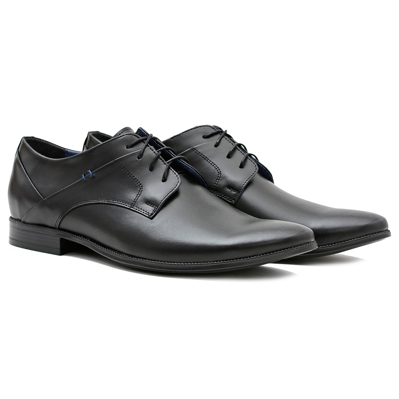 Gejms Eleganti scarpe nere in pelle lucida Gaspare nero