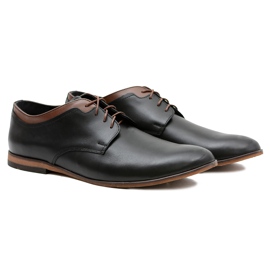 Gejms Scarpe Gianni in pelle nera da uomo nero