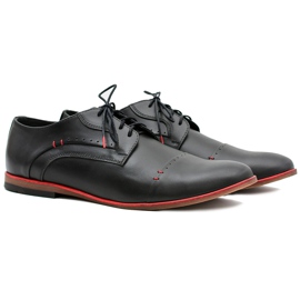 Gejms Scarpe Isacco Eleganti da Uomo in Pelle Nera nero