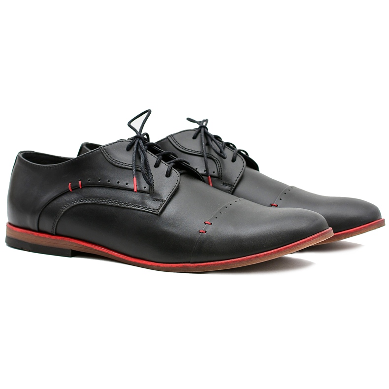 Gejms Scarpe Isacco Eleganti da Uomo in Pelle Nera nero