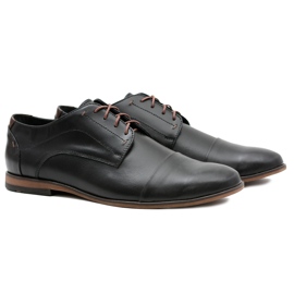 Gejms Scarpe da uomo in pelle nera Livio nero