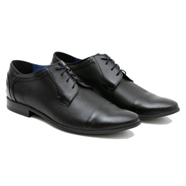 Gejms Scarpe Formali da Uomo in Pelle Nere Leopoldo nero