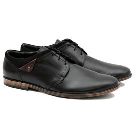 Gejms Scarpe da uomo in pelle nera Luca nero