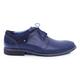 Bednarek Polish Shoes Scarpe Brogue da Uomo Bednarek Elegant Leather Blu Navy Oliviero