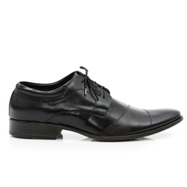 Lukas Scarpe da cerimonia uomo in pelle Flavio nero