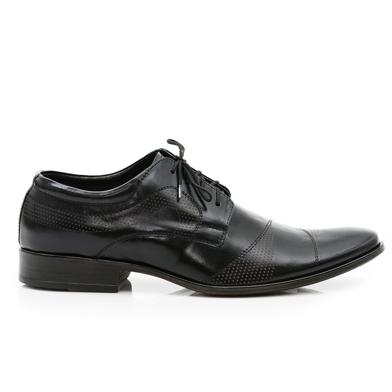 Lukas Scarpe da cerimonia uomo in pelle Flavio nero