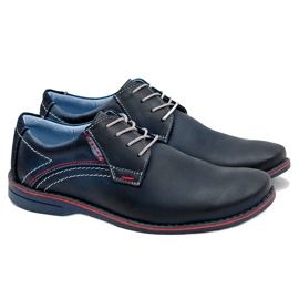 Gino Tuzzi Scarpe in pelle blu navy di Martin