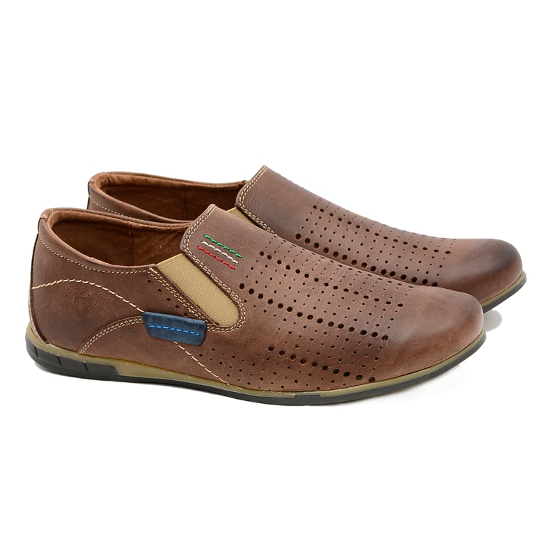 Gino Tuzzi Scarpa Artigiana Slip-on Uomo Marrone