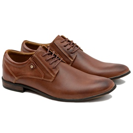 KOMODO Scarpe eleganti in pelle marrone di Massimiliano