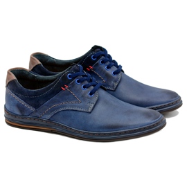 KOMODO Scarpe in pelle blu navy di Giuseppe