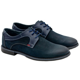 KOMODO Pietro Scarpe in pelle blu navy
