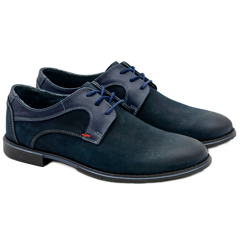 KOMODO Pietro Scarpe in pelle blu navy
