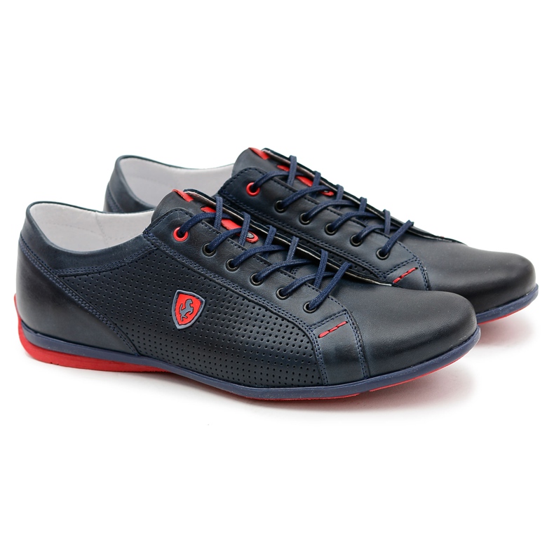 Joker Scarpe da uomo in pelle blu navy Jerry