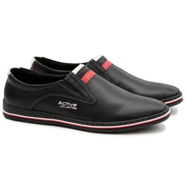 Joker Scarpe Slip-on da uomo in pelle nera Mellos nero