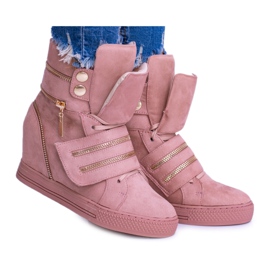 Sneakers da donna Lu Boo On Wedge Pink Fluff rosa