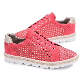 Kylie Crazy Kylie Pazzo | Sneakers Espadrillas Donna Rosse Traforate Aliante rosso