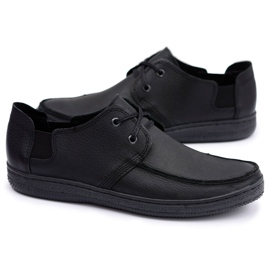 Polbut Scarpe Gomez da uomo in pelle nera polacca nero