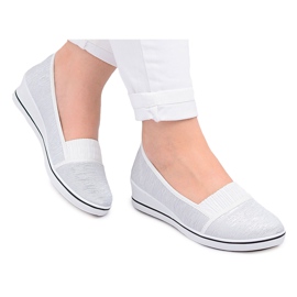 Sneakers da donna bianche senza lacci Avila bianco