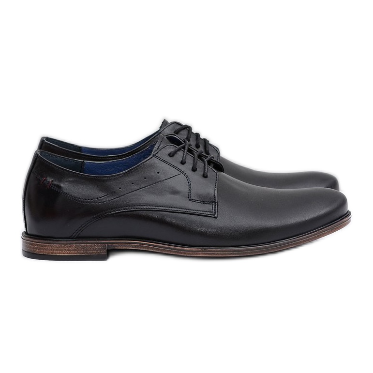 Scarpe James da uomo in pelle nera Nikopol nero