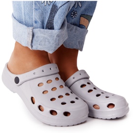Flameshoes Pantofole Eva in schiuma grigia da donna grigio
