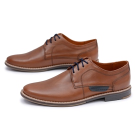 EVE Eleganti Scarpe Brogue da Uomo in Pelle Naturale Marrone Raffi