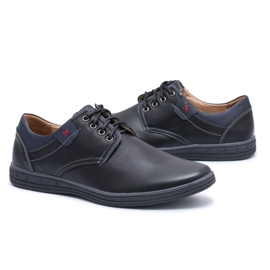 Scarpe nere Delgado da uomo nero