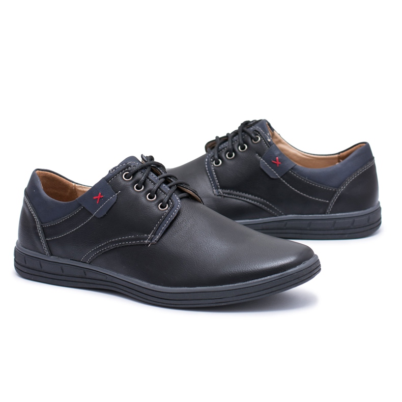 Scarpe nere Delgado da uomo nero