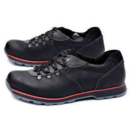 KOMODO Scarpe Brogue Uomo Nere Outdoor Ivar nero